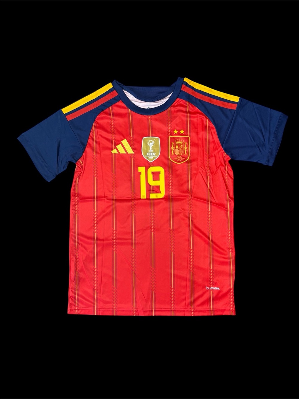 adidas Kids Spain Soccer Jersey - Red, Navy & Yellow